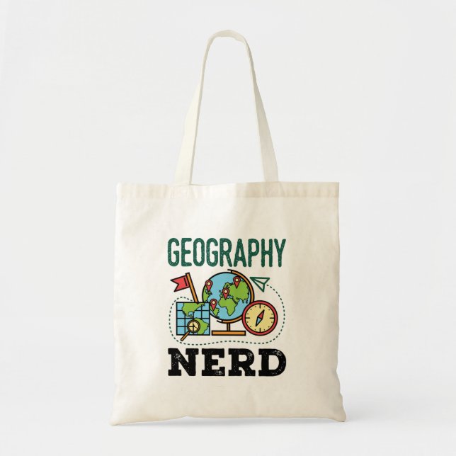 Bolso De Tela Geografía Nerd (Frente)