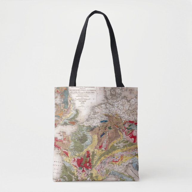Bolso De Tela Geología de Europa (Anverso)
