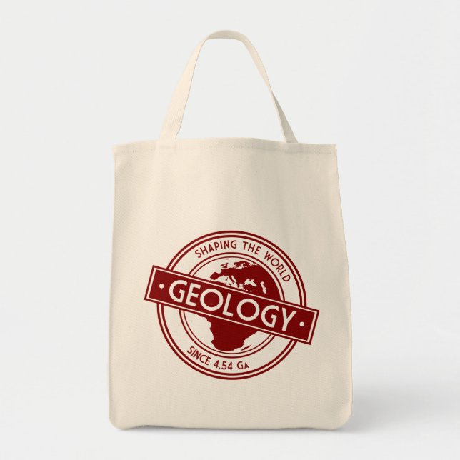 Bolso De Tela Geología - La configuración del logotipo mundial ( (Frente)