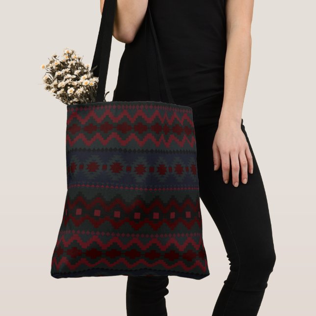 Bolso De Tela Geometría azteca (Detalle)