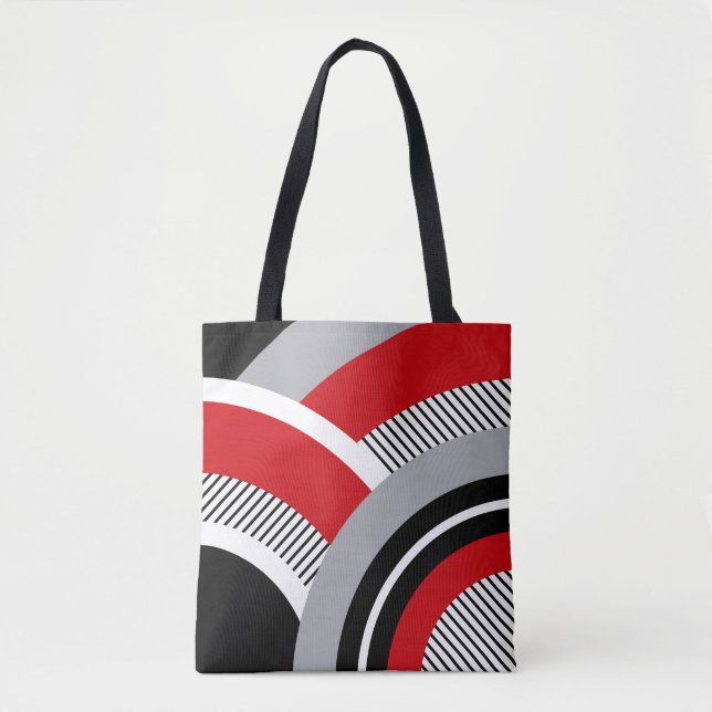 Bolso De Tela Geometría colorida (Anverso)