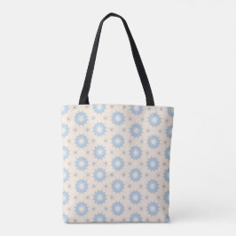 Bolso De Tela Geometría de Estrella Explosiva Azul