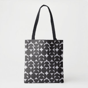 Bolso De Tela geometría de forma de arte monocromático patrón de
