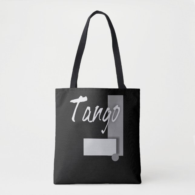 Bolso De Tela Geometría del tango (Anverso)