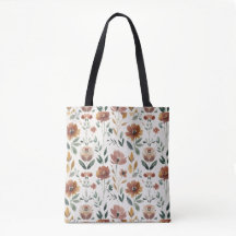 Geometría floral boho – Patrón silvestre terroso