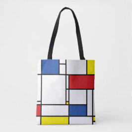 Bolso De Tela Geometría Minimalista mondrina De Stijl Arte Moder