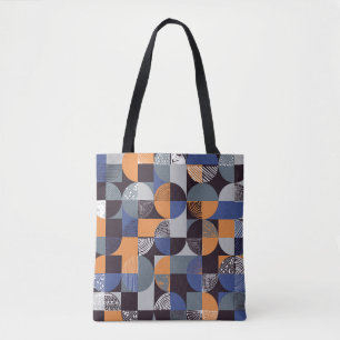 Bolso De Tela Geometric Handdrew: Doodles Creativos Sin Marea.