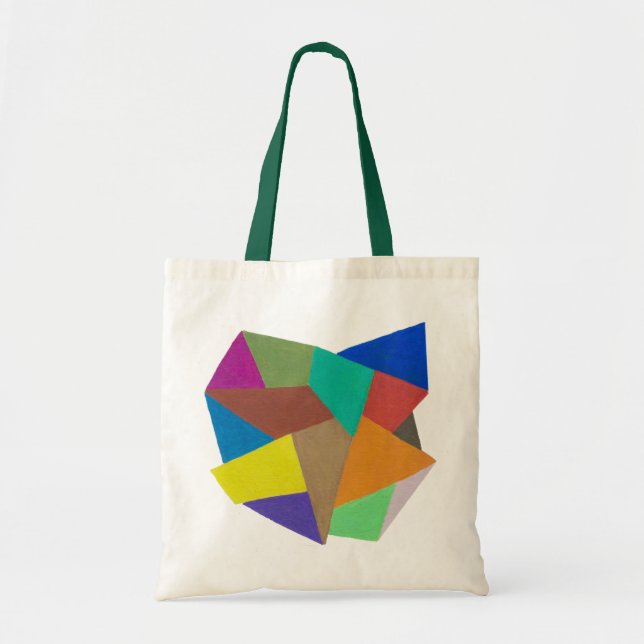 Bolso De Tela Geométrico (Frente)