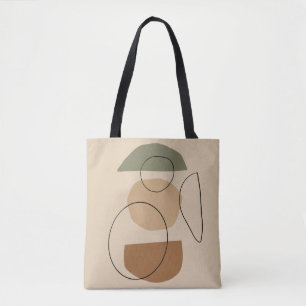 Bolso De Tela Geométrico,abstracto,mínimo,moderno,pastel