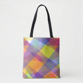 Bolso De Tela Geométrico claro - Tote