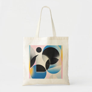 Bolso De Tela Geométrico de arte abstracto vibrante y caprichoso
