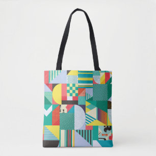 Bolso De Tela Geométrico decorativo: Elementos del patrón de cos
