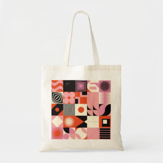 Bolso De Tela Geométrico escandinavo: patrón de arte colorido