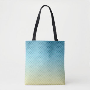 Bolso De Tela Geométrico, gradiente, Ombre, colorido, azul y ama