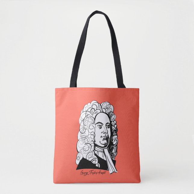 Bolso De Tela George Frideric Handel (Anverso)