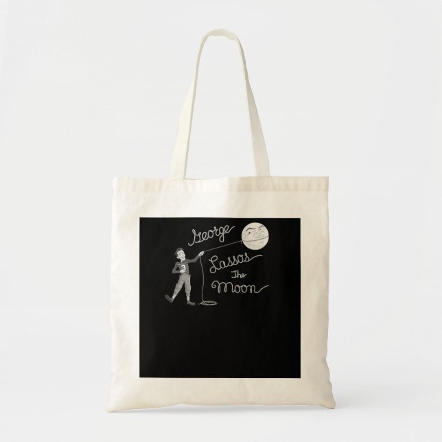 Bolso De Tela George Lassos la Luna (Frente)