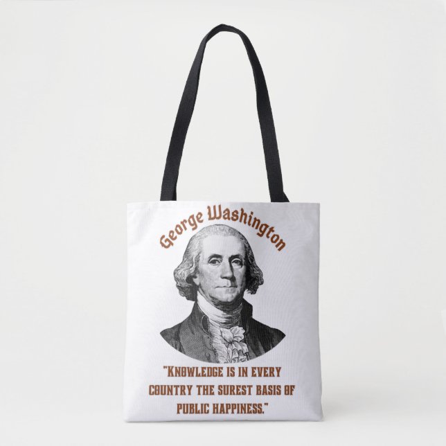 Bolso De Tela George Washington (Anverso)