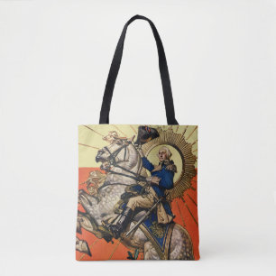Bolso De Tela George Washington a caballo