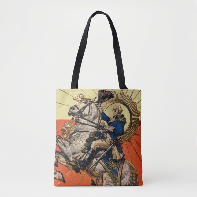 Bolso De Tela George Washington a caballo (Anverso)