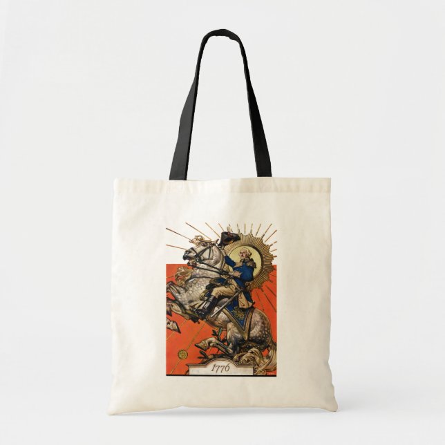 Bolso De Tela George Washington a caballo (Frente)