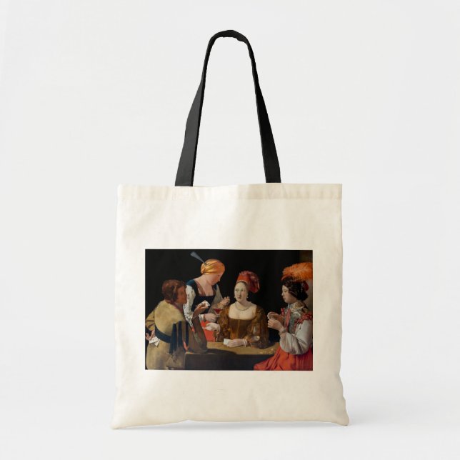 Bolso De Tela Georges de la Tour - Cheat with Ace of Diamonds (Frente)