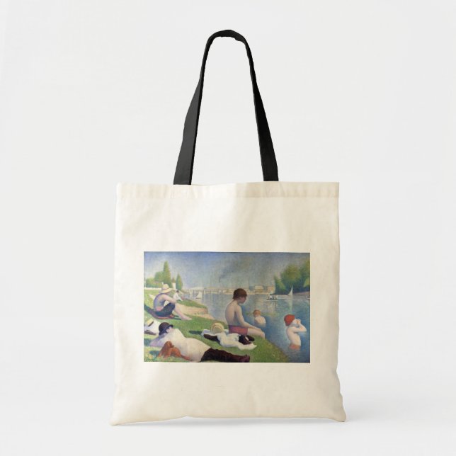 Bolso De Tela Georges Seurat - Bathers en Asnieres (Frente)
