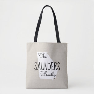 Bolso De Tela Georgia Family Monogram State Tote Bag