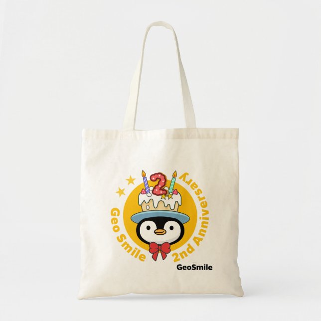 Bolso De Tela GeoSmile (Frente)