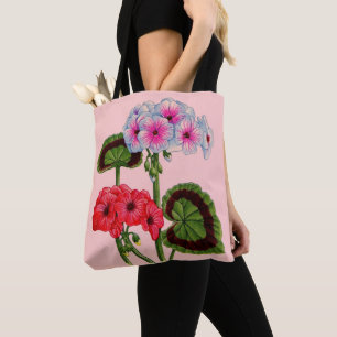 Bolso De Tela geranios