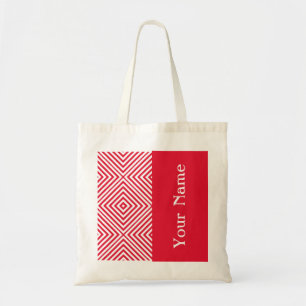 Bolso De Tela Geranium Diamond Chevron con el nombre @ Emporiomo