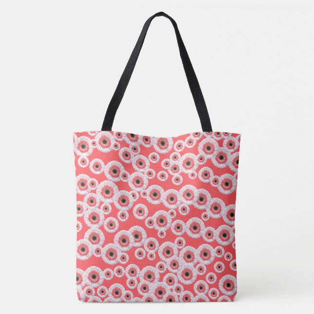 Bolso De Tela Gerber Daisies (Reverso)