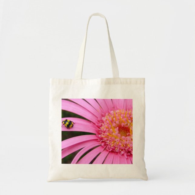 Bolso De Tela Gerbera con Ladybug (Frente)