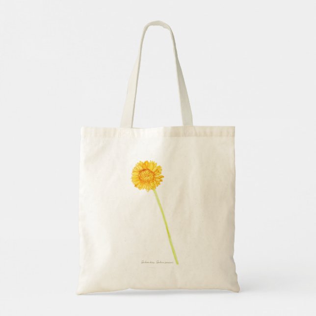 Bolso De Tela Gerbera daisy Tote Bag (Reverso)