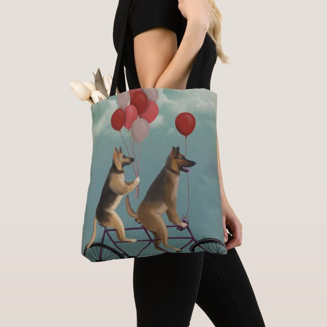 Bolso De Tela German Shepherd Tandem (Detalle)