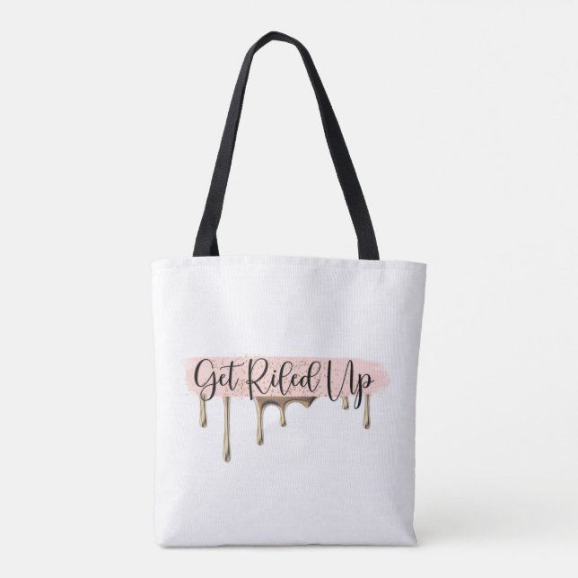 Bolso De Tela Get riled encima del tote (Reverso)