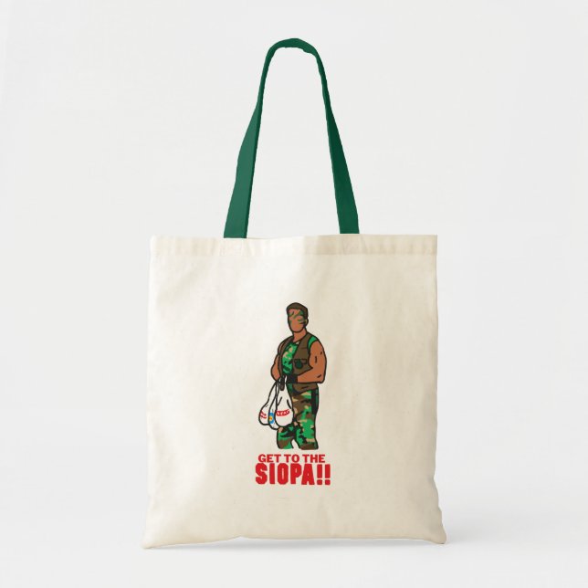 Bolso De Tela Get to the Siopa (Frente)