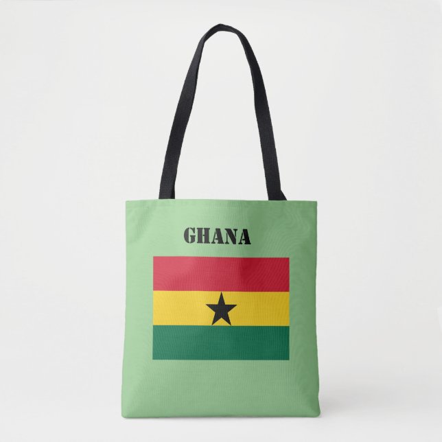 Bolso De Tela Ghana Flag Africa Tote Bag (Anverso)