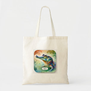 Bolso De Tela Gharial in Watercolor 200724AREF113 - Watercolor