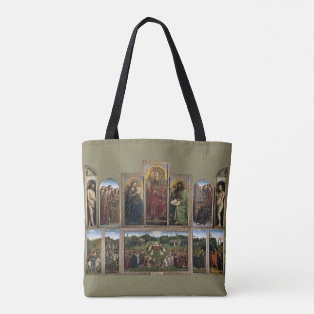 Bolso De Tela Ghent Altarpiece, Hermanos Van Eyck (Reverso)