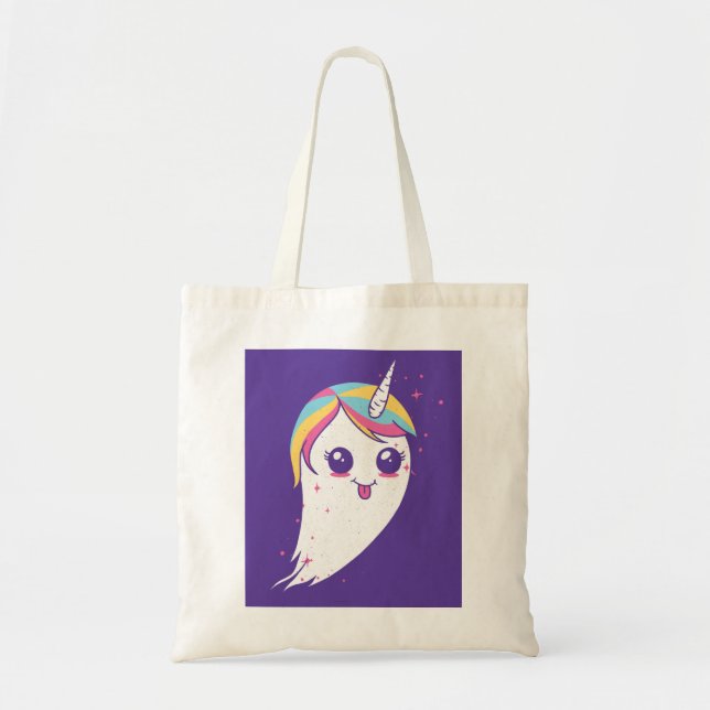Bolso De Tela Ghost de unicornio (Frente)