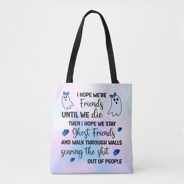 Bolso De Tela Ghost Friends Forever (Anverso)