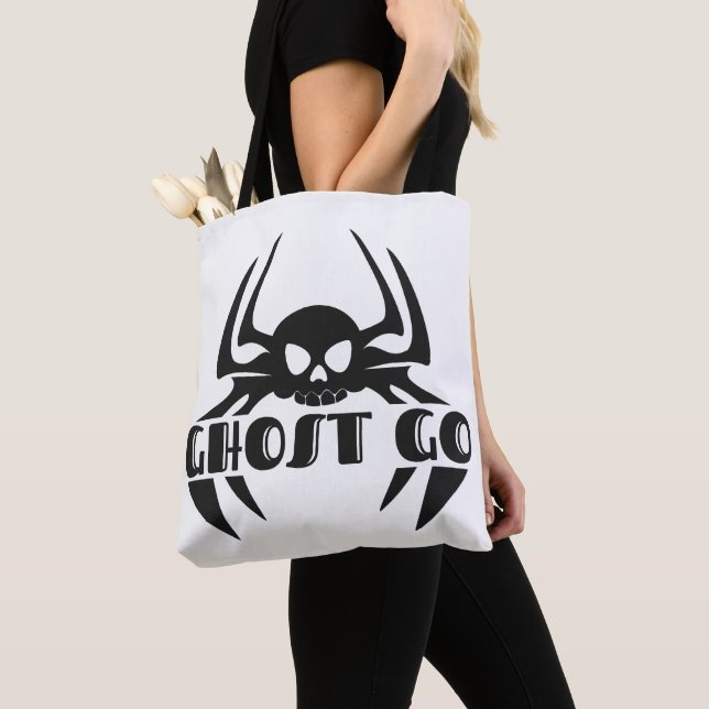 Bolso De Tela Ghost Go Spooky Season (Detalle)