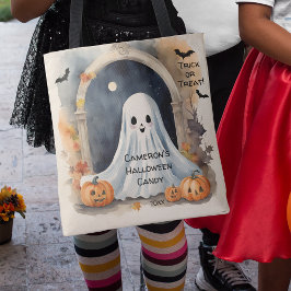 Bolso De Tela Ghost Halloween Trick o Treta Candy
