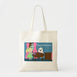 Bolso De Tela Ghost Tea Fiesta Cute Personaliza