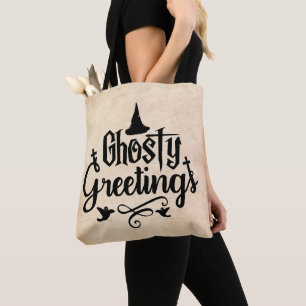 Bolso De Tela Ghostal Saludos Antiguos Mirando Halloween