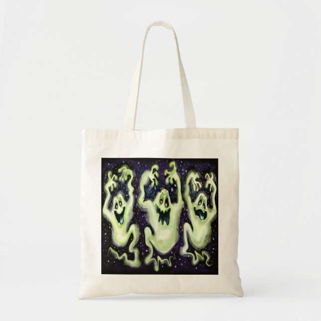 Bolso De Tela Ghostly Trio (Frente)