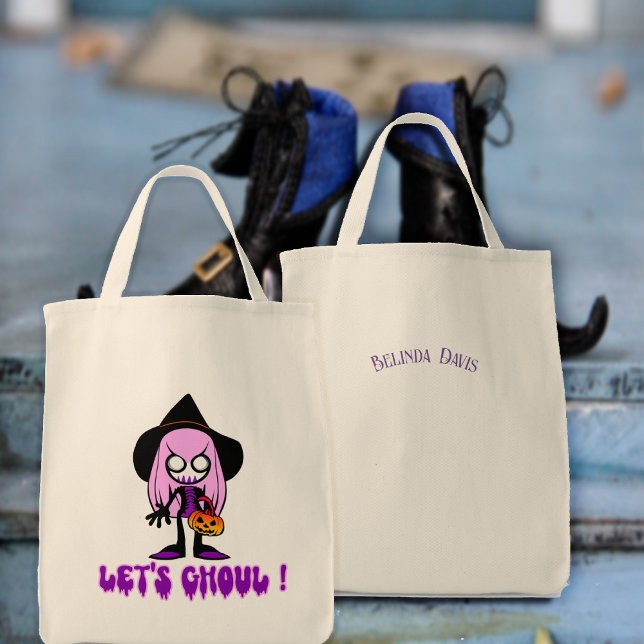 Bolso De Tela Ghoul Funny Trick Trick Trick trata a bruja (Subido por el creador)