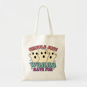 Bolso De Tela Ghouls solo quiere divertirse