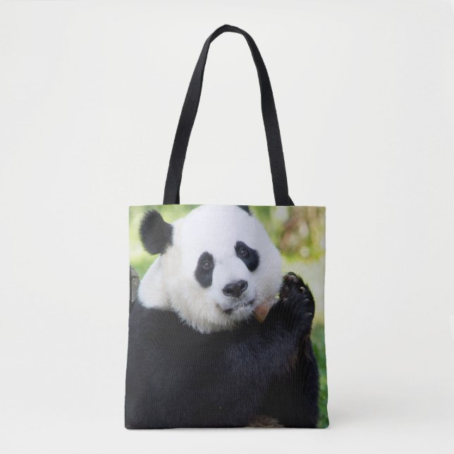 Bolso De Tela Giant Panda Sitting (Anverso)
