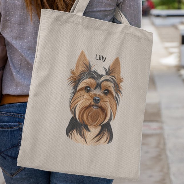 Bolso De Tela Gift Yorkshire Terrier Mom Yorkie (Subido por el creador)